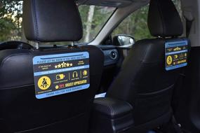 img 1 attached to Улучшите свой бизнес такси с помощью аксессуаров для рейтинга такси, знаков водителя и дисплеев (набор из 2 штук)