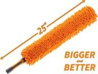 🧹 flexible washable ceiling fan cleaner duster for high ceilings - fits all standard us acme thread extension poles - best flex-and-stay fan blade cleaner (pole sold separately) logo