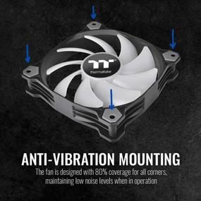 img 1 attached to 🔵 Thermaltake CL-F109-PL12BU-B 120mm Pure A12 PWN Case Fan (Single Pack) in Blue