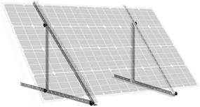 img 4 attached to 🌞 ECO-WORTHY 28 inch Adjustable Solar Panel Tilt Mount: Ultimate Rack Bracket Set for Boats, RVs, Roofs & Off-Grid Systems