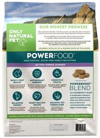 img 3 attached to 🐱 Natural Dry Cat Food - Holistic Kitten Power Dinner Feline PowerFood - Chicken & Turkey Blend by Only Natural Pet