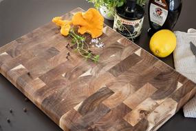 img 2 attached to 🧀 Pellholmen Collection Cutting Board - Elegant and Durable Board for Cheese Platters, Charcuterie, and Butcher Cutting - Exquisite Serving Board