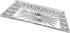 img 1 attached to 🍽️ Godinger Dublin: Exquisite Rectangular Crystal Tray for Elegant Serving