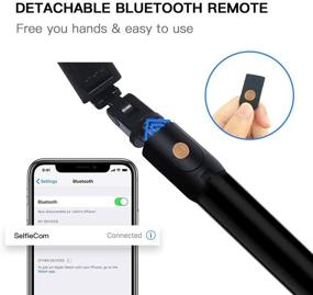 img 2 attached to HEHUI Селфи-палка с треногой: расширяемый Bluetooth-пульт для Samsung Galaxy S7/8/9, iPhone X/8 Plus, Android и iOS смартфонов.