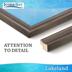 img 3 attached to 🖼️ Icona Bay 5x7 (13x18 cm) Picture Frames: Hickory Brown, 12 Pack - Contemporary Photo Frames 5 x 7 for Walls or Table Top