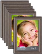 🖼️ icona bay 5x7 (13x18 cm) picture frames: hickory brown, 12 pack - contemporary photo frames 5 x 7 for walls or table top логотип