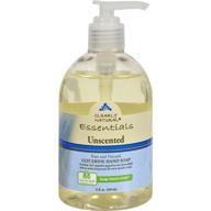 premium quality clearly natural essentials 👐 unscented glycerine hand soap - 12 ounce logo