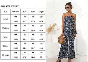 img 1 attached to Angashion Women’s Off Shoulder Ruffle Jumpsuit – Stylish Sleeveless Wide Leg Jumpsuits for Summer