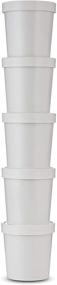 img 2 attached to 🥤 32 oz White Double Wall Poly Paper Hot Cups with Vented Lids by MT Products - Ideal for Hot Food, Soup, Ice Cream, and Cold Treats - Leak-Proof (12 Cups and 12 Lids) (32 Ounce)