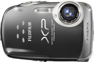 📷 fujifilm finepix xp10: 12mp waterproof digital camera with 5x optical zoom, 2.7" lcd - black logo