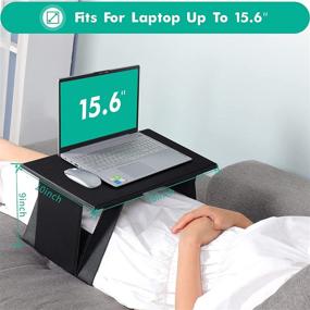 img 2 attached to LECCER Foldable Laptop Table for Bed and Sofa - Multifunctional Lap Desk for Easy Carrying, Waterproof and Suitable for Use on Lap, Sofa, Bed, or Floor - Versatile Home Laptop Table and Office Easel - Bed Desk