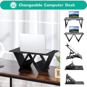 img 3 attached to LECCER Foldable Laptop Table for Bed and Sofa - Multifunctional Lap Desk for Easy Carrying, Waterproof and Suitable for Use on Lap, Sofa, Bed, or Floor - Versatile Home Laptop Table and Office Easel - Bed Desk