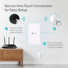 img 1 attached to 🔌 TP-Link AC1200 WiFi Extender RE300: Boost Internet Range to 1500 Sq.ft, 1200Mbps Speed, Supports OneMesh & Dual Band, Perfect for 25 Devices!