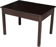 🪑 versatile juvenile table with lift up top for storage - international concepts in java finish logo