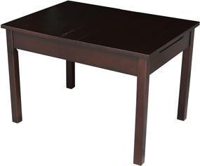 img 4 attached to 🪑 Versatile Juvenile Table with Lift Up Top for Storage - International Concepts in Java Finish