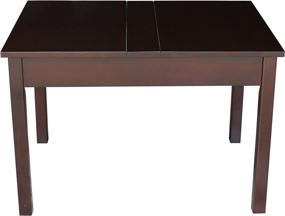 img 3 attached to 🪑 Versatile Juvenile Table with Lift Up Top for Storage - International Concepts in Java Finish