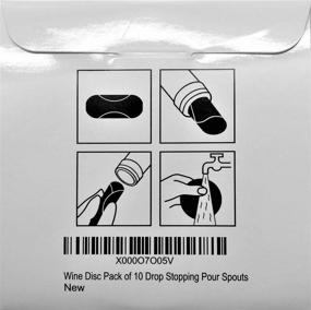 img 2 attached to 🍷 The Original Wine Disc - Drop Stopping Pour Spout: A Perfect 10 Solution