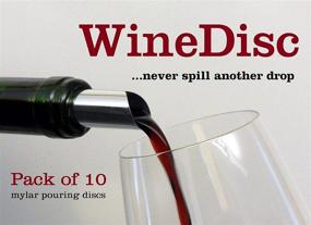 img 1 attached to 🍷 The Original Wine Disc - Drop Stopping Pour Spout: A Perfect 10 Solution