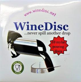 img 3 attached to 🍷 The Original Wine Disc - Drop Stopping Pour Spout: A Perfect 10 Solution