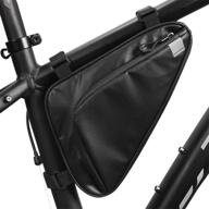 🚴 bike frame bag triangle bag - rhinowalk under top tube bag, professional bicycle bag for cycling accessories (1.5l) logo