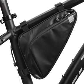 img 4 attached to 🚴 Bike Frame Bag Triangle Bag - Rhinowalk Under Top Tube Bag, Professional Bicycle Bag for Cycling Accessories (1.5L)