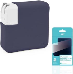 img 4 attached to 🔌 JRC Premium Charger Cover for MacBook 12 Inch A1534 & MacBook Air 13 Inch - Navy Blue