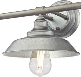 img 1 attached to Westinghouse Lighting 6354700 Iron Hill 3-Light Wall Fixture: Galvanized Steel Finish, Metal Shades, Indoor Décor