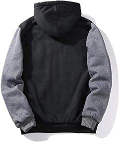 img 3 attached to 🧥 IGEEKWELL Men's Heavyweight Sherpa Lined Hoodie - Zip Up Sweatshirt Jacket