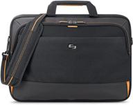 📚 solo new york focus briefcase for 17.3 inch laptops - sleek black design for enhanced seo logo