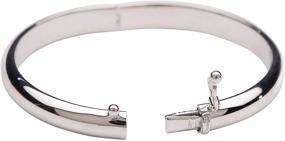 img 3 attached to 💍 Sterling Silver Bangle Bracelet for Girls - Children's Jewelry