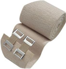 img 2 attached to Beige ACE 4 Inch Elastic Bandage with Clips: Soft Feel, Comfortable Design, Easy to Wash and Reuse