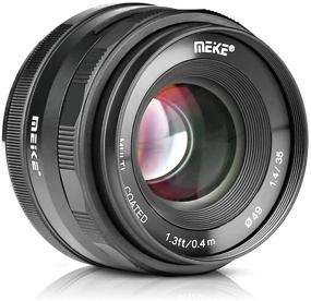img 4 attached to 📷 Meike 35mm F1.4 High-Aperture Manual-Focus Prime MFT Lens for Olympus and Panasonic Mirrorless Cameras, M43 and BMPCC-Compatible