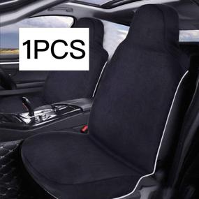 img 3 attached to 🚗 Neoprene Waterproof Sweat Towel Car Seat Covers: Ultimate Protection for Front Seats, Pet-Friendly & Universally Compatible for Cars, SUVs, Trucks - Ideal for Running, Outdoor Sports (Black, 1PCS)