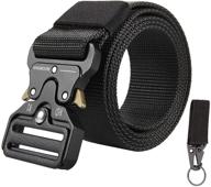 🎖️ highly adjustable kingmoore tactical webbing military belts for men's accessories logo