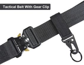 img 2 attached to 🎖️ Highly Adjustable KingMoore Tactical Webbing Military Belts for Men's Accessories