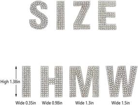 img 3 attached to PRATIQUE Glitter Rhinestone Alphabet Letter Stickers - Perfect Crafting Delight in Silver!