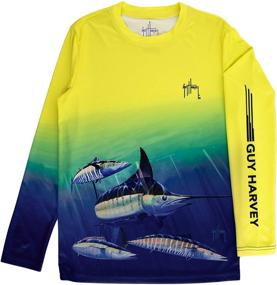 img 2 attached to 🐬 Guy Harvey защита от скатов Mikrochip: идеальная одежда для мальчиков в сочетании безопасности и стиля