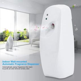 img 3 attached to Optimizable Wall-Mounted Aerosol Spray Air Freshener with Automatic Adjustable Fragrance Dispenser for Home Indoor Use