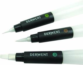 img 3 attached to 🖌️ Кисти Derwent Art Supplies Waterbrush 3 Pack (2301975) - Ваш незаменимый спутник в живописи для точных акварельных эффектов.