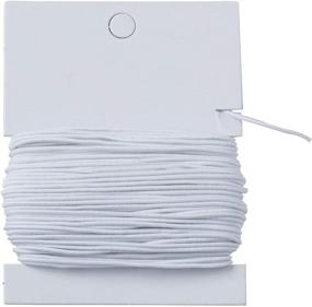 img 3 attached to 🧵 Elastic Craft Cord: 1.2mm x 25 yds. White Elastic - Perfect for DIY Projects, Crafts and More (1 Count)