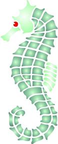 img 3 attached to 🐠 Small Seahorse Stencil, 3 x 7 inch - Sea Ocean Nautical Seashore Fish Stencil for Painting Template