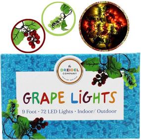 img 4 attached to 🍇 Gorgeous 9 ft Grape Lights Garland Decorations with 72 Luscious Grapes