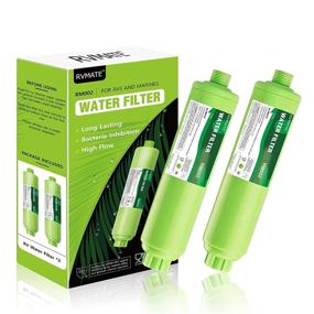 img 4 attached to 🚰 2 Pack RVMATE Marine Water Filters with KDF/GAC for Drinking Water and Garden Use - Reduce Flavor, Chlorine, and Bad Taste