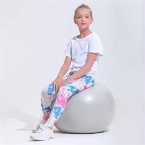 img 3 attached to Quedoris 3 Pack Mermaid Printed Leggings for Girls' Clothing