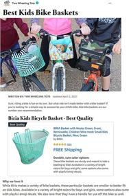 img 1 attached to Versatile Removable Black Wire Mesh 🚲 Basket with Hooks: Perfect for kids' bicycles