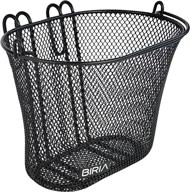 versatile removable black wire mesh 🚲 basket with hooks: perfect for kids' bicycles logo