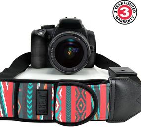 img 3 attached to 📸 USA GEAR Camera Sling Shoulder Strap with Adjustable Neoprene - Southwest Design