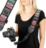 📸 usa gear camera sling shoulder strap with adjustable neoprene - southwest design logo