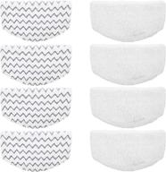 🧽 bissell steam mop pads 8pk: replacement/washable/compatible with bissell 1940/1440/1544/1806/2075 series логотип