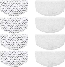 img 4 attached to 🧽 Bissell Steam Mop Pads 8pk: Replacement/Washable/Compatible with Bissell 1940/1440/1544/1806/2075 Series